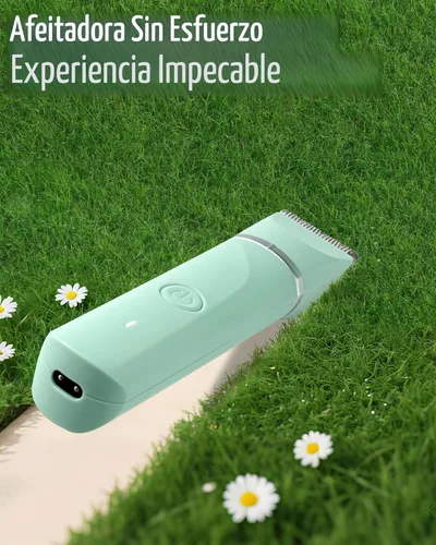Miniatura 8 de Maquinilla de afeitar eléctrica impermeable para bikini para mujeres, afeitadora de vello púbico, afeitadora recargable con cuchillas cerámicas