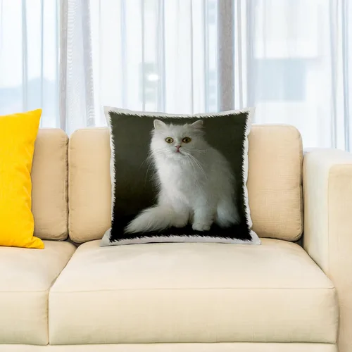 Miniatura 2 de 3dRose White Persian - Funda de almohada, 16 x 16 pulgadas (pc_1003_1)