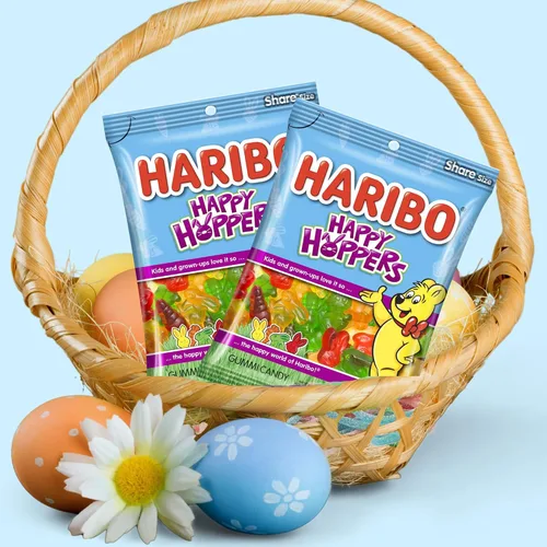 Miniatura 3 de Haribo Happy Hoppers Gummi Candy 4 oz (paquete de 2)