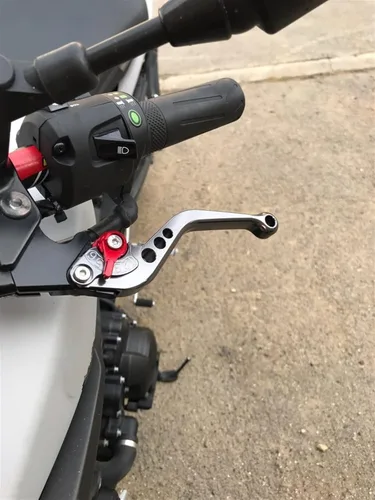 Miniatura 5 de Palancas Manillar para Yamaha FZ25 2017 2018 2019 Accesorios de motocicleta Palancas de embrague de freno corto Palancas de embrague de freno