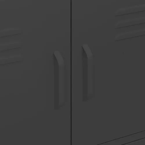 Miniatura 8 de 【Envío prioritario】Taquillas de metal, cajas de almacenamiento, zapatos y casilleros de acero compuesto con ranuras para tarjetas para oficina, Negro