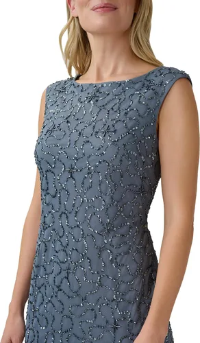 Miniatura 3 de Adrianna Papell Vestido corto con cuentas para mujer