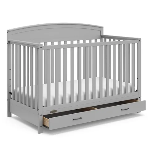Miniatura 22 de Graco Benton - Cuna convertible 5 en 1 con cajón, certificado GREENGUARD Gold, se convierte de cuna de bebé a cama infantil, sofá cama y cama