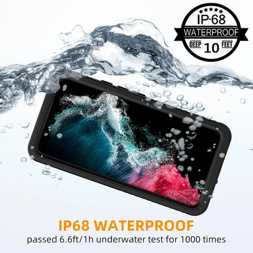 Miniatura 2 de YMCCOOL Funda impermeable para Samsung Galaxy S22, con protector de pantalla sensible integrado a prueba de golpes, resistente a prueba de golpes