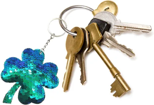 Miniatura 5 de GuassLee 15 llaveros de lentejuelas para niños y niñas, recuerdos de fiesta, mochila de unicornio y sirena, llaveros a granel para niños, premios