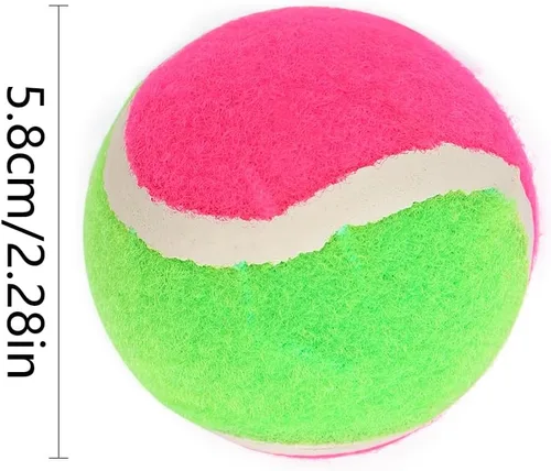 Miniatura 6 de MIDELONG Bolas adhesivas de repuesto para lanzar y atrapar palas de pelota, juegos deportivos (gancho y bucle) actividades al aire libre, repuesto