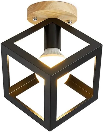 Miniatura 13 de RCIDOS Nordic - Lámpara de techo semiempotrada para el hogar, pasillo, montaje empotrado, E27, fácil de instalar, iluminación creativa para pasillo
