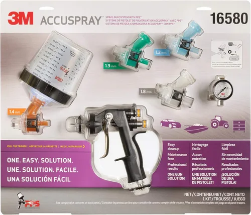 3M 16580 Accuspray Sistema de pistola pulverizadora con PPS estándar., 3M 16580 sistema de pistola rociadora, Paquete de 1