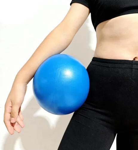 Mini pelota de ejercicio de 9 pulgadas - Pelota de yoga y pilates portátil con superficie antideslizante para entrenamiento central, fitness - Uso