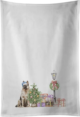 Miniatura 69 de Caroline's Treasures CK8100WTKT - Juego de 2 toallas de cocina con diseño de bulldog francés con diseño de país de las maravillas navideñas