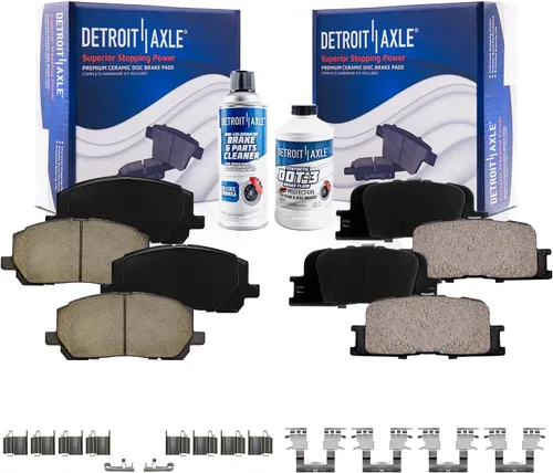 Miniatura 30 de Detroit Axle - Kit de freno delantero para Honda Element 2002-2004 CR-V 2003-2011 Pinza de freno de disco lateral del pasajero con soporte Pastillas