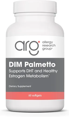 Allergy Research Group ARG DIM Palmetto - BioResponse DIM & Palmetto Extract Softgels - Apoyo al metabolismo hormonal y estrógeno - Fórmula de