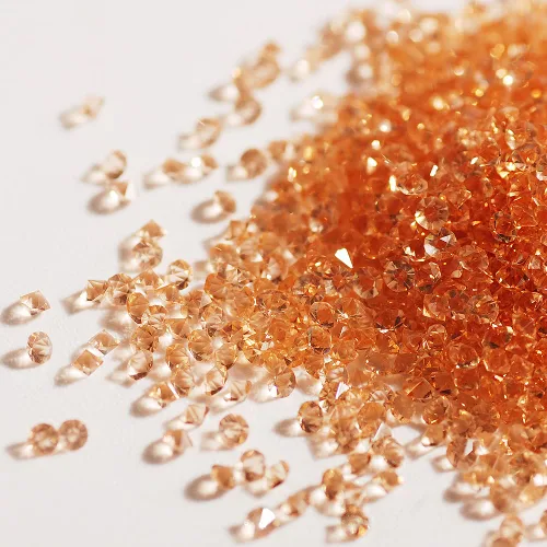 Miniatura 26 de 5000 cuentas de diamantes de imitación de cristal de diamante ultra mini de 0.044 pulgadas con parte trasera plana, cristales iridiscentes, brillo