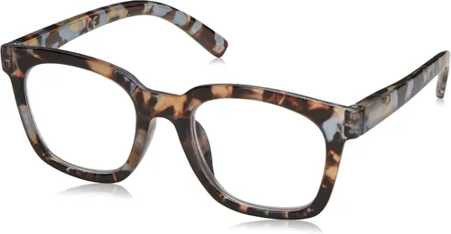 Peepers por PeeperSpecs - Colección Focus modelo To the Max, anteojos de lectura para mujer, cuadrados, con filtro de luz azul., azul