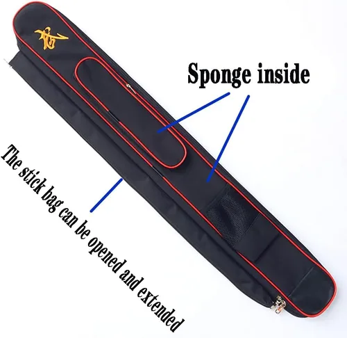 Miniatura 6 de Taichi - Bolsa de transporte de espada de doble capa, estuche de transporte de espada para artes marciales, bolsa de hombro de espada (doble capa)