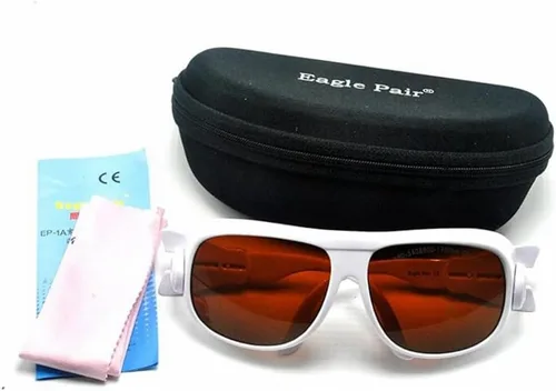 Miniatura 3 de 2 pares de gafas de seguridad láser 532nm 980nm 1064nm gafas protectoras 190nm-540nm y 900nm-1700nm CE YAG OD4+