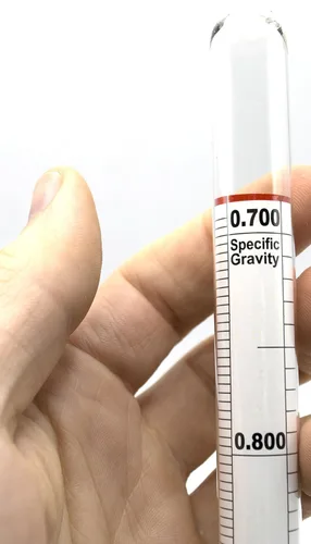 Miniatura 6 de EISCO Hidrómetro de laboratorio universal en caja de plástico duro, mide el rango de gravedad específico de 0.700 a 2.000-0.01 graduaciones - Escala