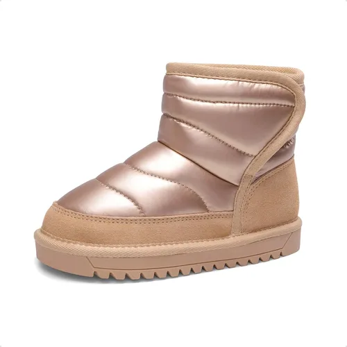 Miniatura 6 de DREAM PAIRS Botas de nieve para niñas y niños, zapatos de tobillo de invierno de 0.394 pulgadas con forro de piel sintética para niños pequeños