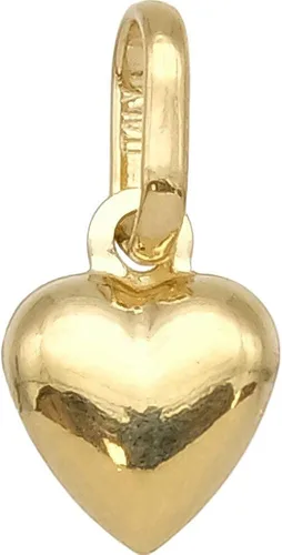 Miniatura 4 de FindingKing Colgante de corazón inflado de oro amarillo de 14 quilates, 0.315 x 0.236 in (.31" x .24"), Oro amarillo