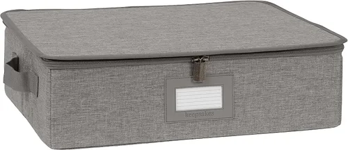 Miniatura 84 de Covermates Keepsakes - Juego de cajas de almacenamiento con cierre de cremallera, paquete de 3 cubos organizadores de poliéster resistente, diseño