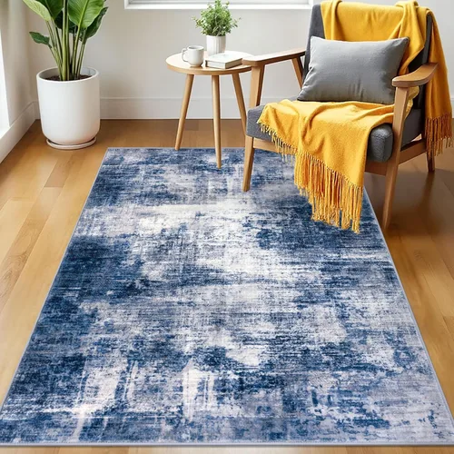 Miniatura 431 de IOHOUZE Alfombra abstracta lavable de 3 x 12 pies para pasillos, antideslizante para cocina, camino de entrada de lana sintética para interiores