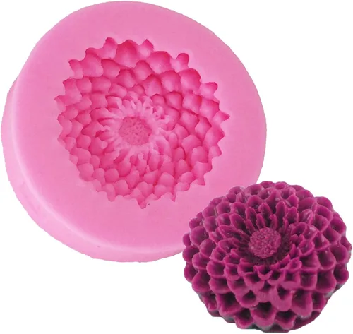 Miniatura 5 de 2 Piezas Pequeño Molde de Girasol de Silicona para Decoración de Fondant, Chocolate, Caramelo, Pastel, Vela, Jabón, Hornear, Pasta de Polímero