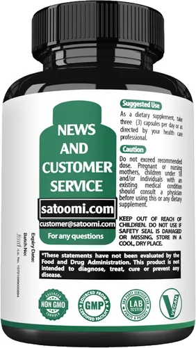 Miniatura 8 de Suplementos de Ginkgo Biloba de 1520 mg con hoja de Gotu Kola, Bacopa Monnieri - 270 cápsulas - Soporte extra fuerte para la salud cerebral, función
