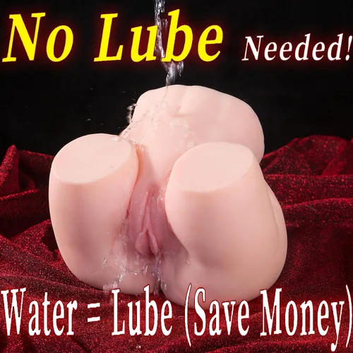 Miniatura 2 de Muñeca sexual masculina masturbador realista de bolsillo trasero suave, 8.2 libras mejorado autolubricante utilizando solo agua, muñecas sexuales