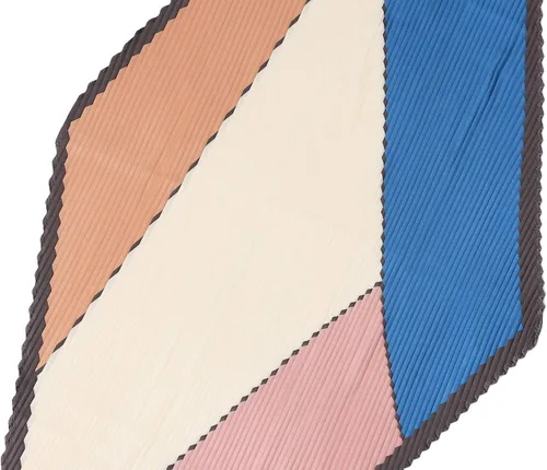 Miniatura 5 de Allegra K Pañuelo plisado con bloque de color en contraste para mujer