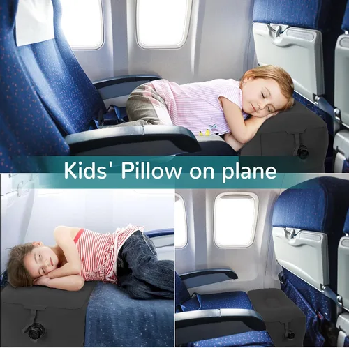 Miniatura 6 de Almohada Reposapiés Inflable Negro