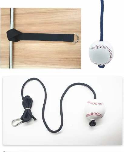 Miniatura 5 de Asistencia de entrenamiento de béisbol y softbol, cuerda de entrenamiento de bateo de béisbol y softbol, práctica de habilidades de swing