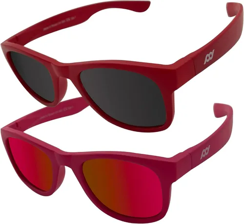 Miniatura 25 de XII WY - Lentes de sol polarizados con protección UV y goma flexible para niños y niñas