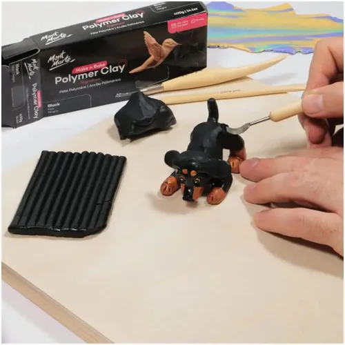 Miniatura 2 de Mont Marte Make n Bake Arcilla Polimérica 14.11 oz - Negro