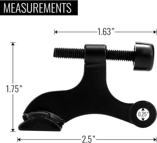 Miniatura 3 de DCC Home Decor - Paquete de 12 topes de puerta con pasador de bisagra, ajustable, resistente, protector de pared de 2.5 pulgadas de ancho con Mate