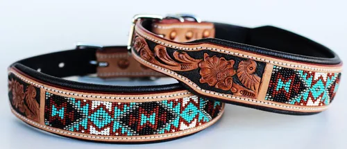 Miniatura 5 de ProRider Collar de perro de cachorro 100% de cuero de vaca hecho a mano de 9 a 13 pulgadas 6064TL