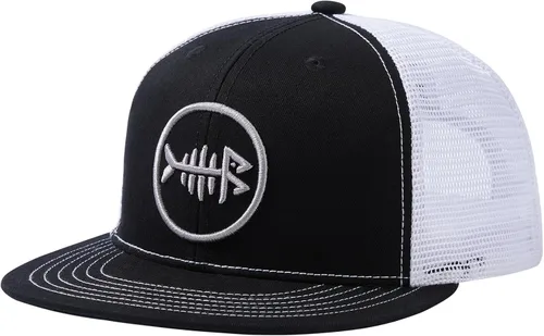 Miniatura 25 de BASSDASH Gorra de Camionero de Ala Plana Ajustable con Snapback y Malla para Hombres y Mujeres