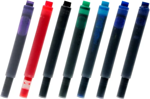 Marketfair Lamy - Cartuchos de tinta surtidos para pluma estilográfica, 7 paquetes, 35 cartuchos AL Star, Safari