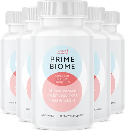 Miniatura 10 de Nature's NutriWave PrimeBiome - Gomitas probióticas – Mezcla a base de plantas con inulina, melena de león, jengibre y más, sin OMG, sin