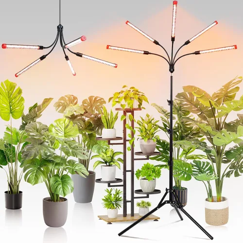 Miniatura 13 de GameChanger! Luces de crecimiento de 36 W, no 15 W, 4 cabezales con clip fuerte para plantas de interior con temporizador, mejor regalo para amantes