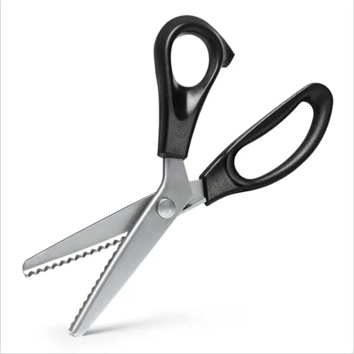 Miniatura 8 de Tijeras de coser de acero inoxidable, cuchillas dentadas y festoneadas, 11 tamaños de 0.08 a 0.70 pulgadas, herramienta de corte profesional