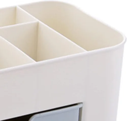 Miniatura 5 de Organizador de maquillaje de cosméticos, 6 compartimentos para maquillaje, organizadores de gran capacidad y almacenamiento con cajones, organizador