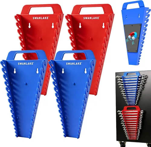 Miniatura 11 de SWANLAKE Organizador Soporte de Dados, 9 PIEZAS 1/4 pulgada x 48 clips, 3/8 pulgada x 45 clips, 1/2 pulgada x 36 clips, Soporte de Riel de Clip