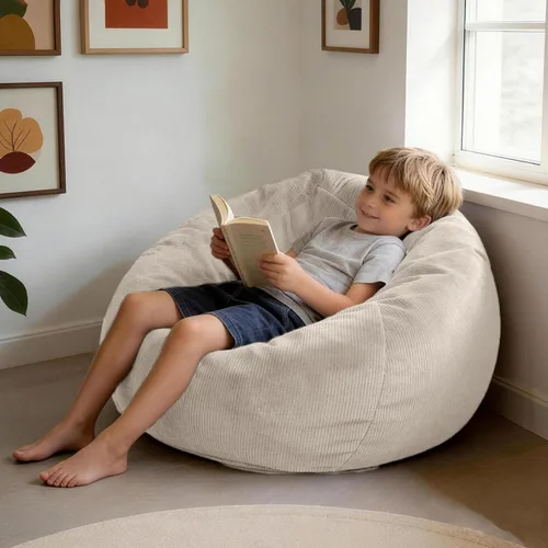 Miniatura 15 de LPMOERA Puf de espuma viscoelástica para niños/adolescentes con relleno redondo para niños, para sala de estar, dormitorio, dormitorio