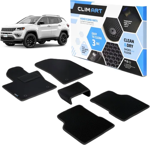 Miniatura 8 de CLIM ART WaterTrap FL011417021 - Alfombrillas de automóvil de ajuste personalizado para Honda CR-V 2017-2022, primera y 2ª fila, alfombrillas