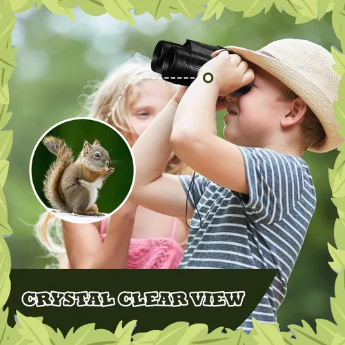 Miniatura 5 de Libima 24 prismáticos compactos educativos a granel con telescopio de cuerda para el cuello para aprender observación de aves, camping, senderismo