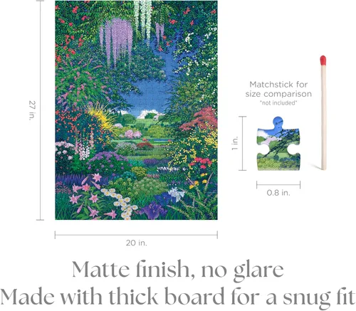 Miniatura 2 de Pomegranate Hiroo Isono - Rompecabezas de 1000 piezas para adultos, con acabado mate, ajuste cómodo