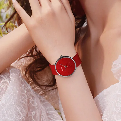 Miniatura 3 de CRRJU Mens Women Watch Casual Stylish Waterproof Quartz Unisex Wristwatches, Ultra Thin Watches for Men Women, Colorful Silicone Band