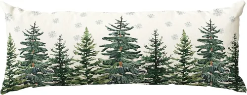 Miniatura 8 de AVOIN colorlife - Juego de fundas de cojín con diseño de árboles de Navidad y copos de nieve, 16 x 16 pulgadas, decoración festiva de invierno