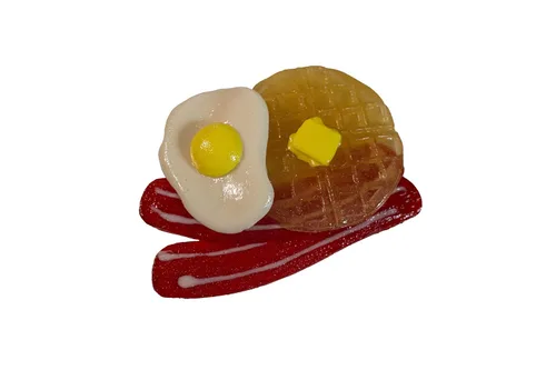 The Gummy Bear Guy | Gomitas de fama mundial (TM) | Gummy Meal - Desayuno - 4 piezas, Hecho en los Estados Unidos - Cereza, mango, piña, plátano,