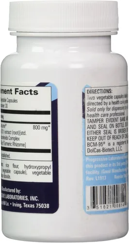 Miniatura 3 de Progressive Labs - Curcumin BCM-95 60 vcaps [Salud y Belleza]